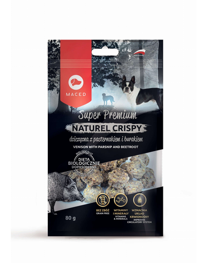 Maced super premium naturel crispy vânat și păstârnac 80 g