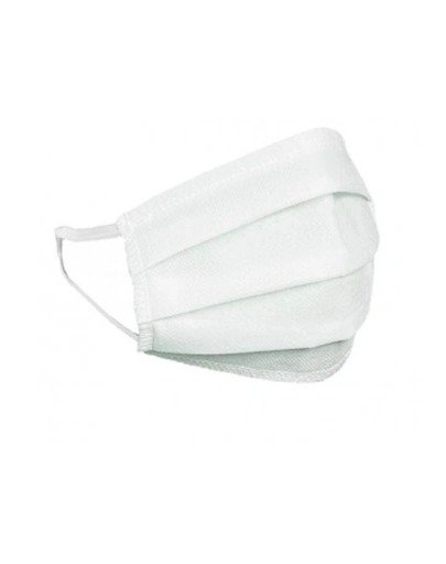 HEXA HEALTH Mască de protecție din bumbac cu două straturi - alb imagine