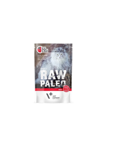 Vetexpert raw paleo cat adult cu vită 100 g