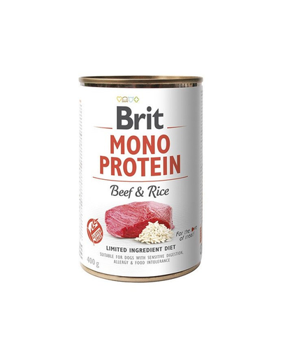 Brit mono protein beef & rice 400g