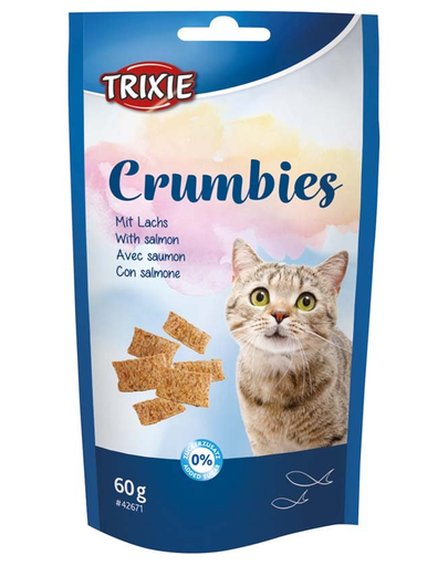 TRIXIE Recompense Crumbies cu somon și taurină, 60 g