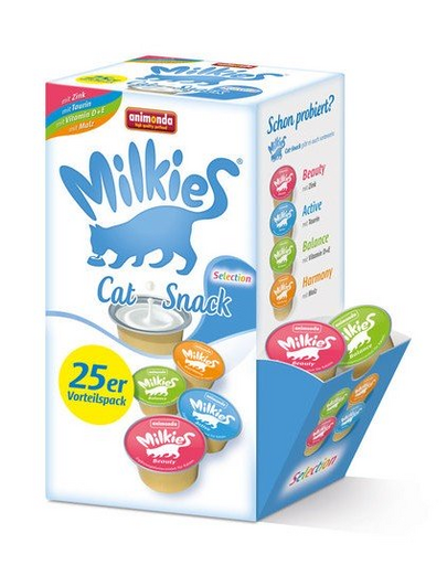 ANIMONDA Milkies Selection lapte pentru pisici mix 20x15 g