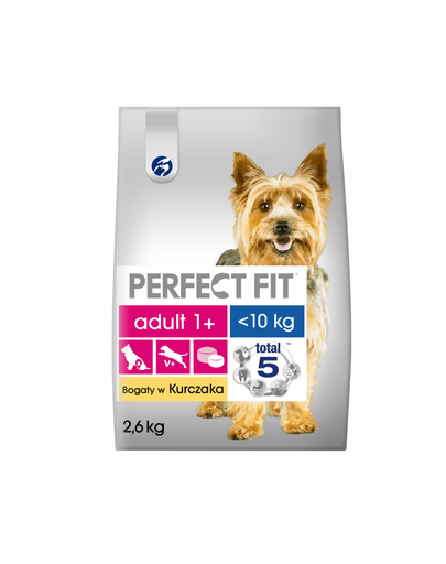 PERFECT FIT Perfect Fit Hrana uscata pentru caini talie mica, cu pui 2,6kg x3