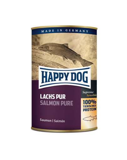 Happy dog salmon pure hrană umedă cu somon 375 gr