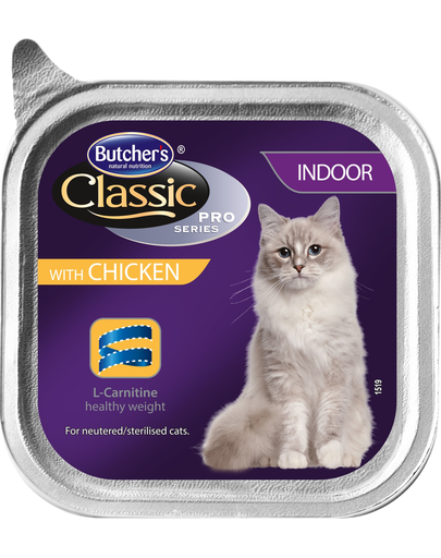 BUTCHER'S Cat Classic Indoor pate cu pui 100 g