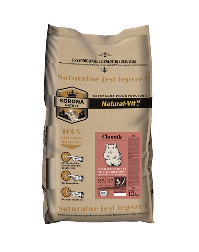 NATURAL-VIT Korona Natury Amestec complet pentru hamsteri 12 kg