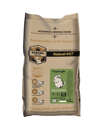 NATURAL-VIT Korona Natury hrana completa pentru chinchila 10 kg