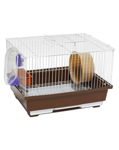 Panama pet cușcă pentru rozătoare mici 30x23x20 cm alb/maro