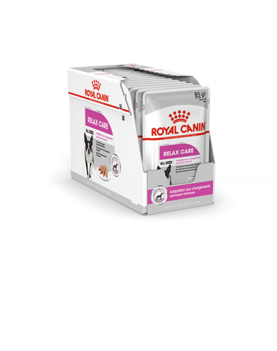 ROYAL CANIN Relax Care Hrana umedă pate, pentru câinii adulți expuși la stres,12 plicuri x 85 g