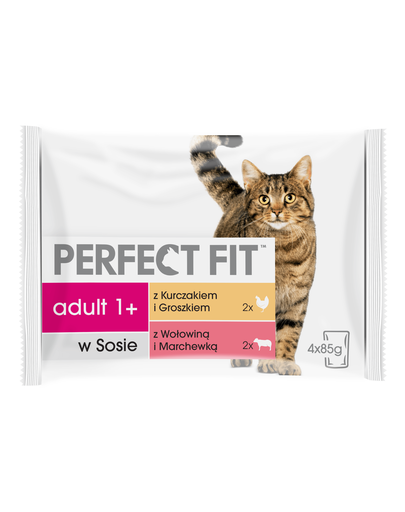 PERFECT FIT Cat Adult 1+ diverse sortimente 4 x 85 g imagine