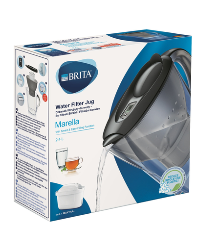 BRITA Marella Maxtra+ Vas filtrant 2,4 L grafit + 3 cartușe
