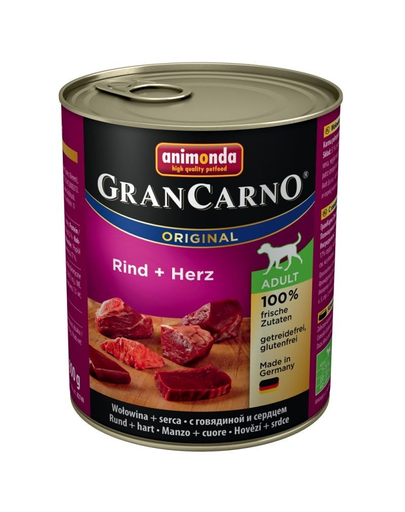 ANIMONDA Grancarno Adult vită și inimi 800 gr