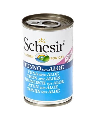 SCHESIR Hrană umedă pentru pisoi, cu ton și aloe 140 g