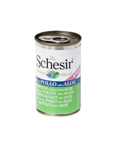 SCHESIR Hrană umedă pentru pisoi, cu file de pui și aloe 140 g