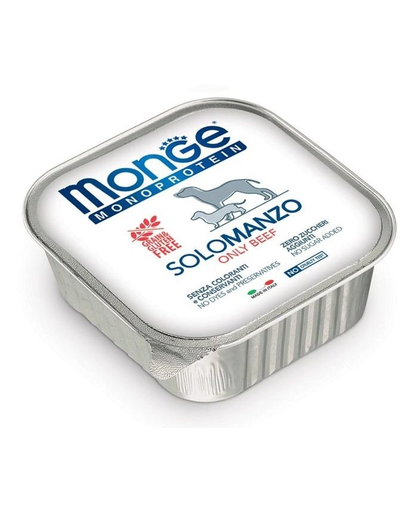 MONGE Dog Monoprotein hrană umedă pentru câini, cu vită 150 g