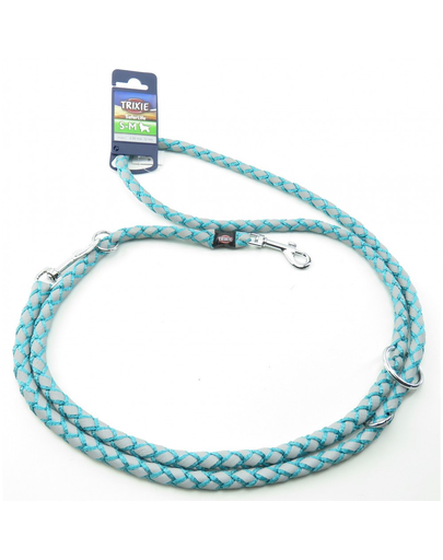 TRIXIE Cavo Reflect Lesă reglabilă pentru câini, albastru: S–M: 2.00 m/o 12 mm