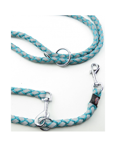TRIXIE Cavo Reflect Lesă reglabilă pentru câini, albastru: S–M: 2.00 m/o 12 mm