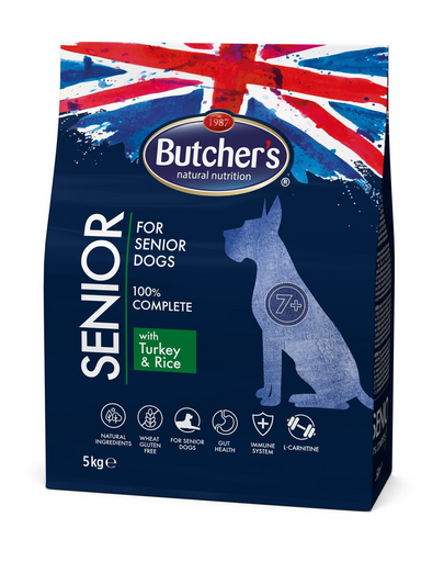 BUTCHER'S - Hrană uscată pentru câini adulți - curcan și orez - 5 kg