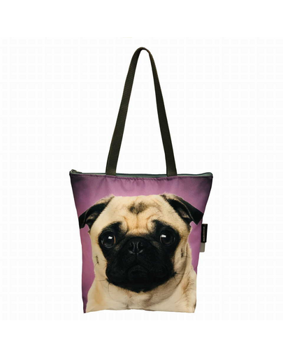 FERA ​Geantă clasică cu fermoar, model Mops