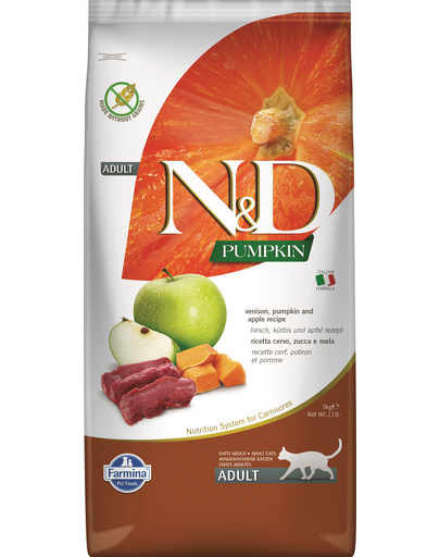 FARMINA N&D Pumpkin Cat Adult Hrana pisici, cu vanat si mere 5 kg