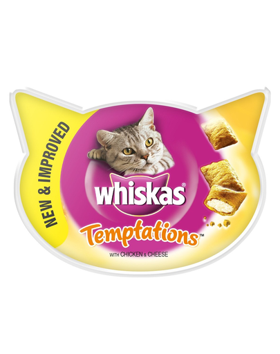 WHISKAS Hrană umedă pentru pisici Temptations pui brânză 60 g x 8 imagine