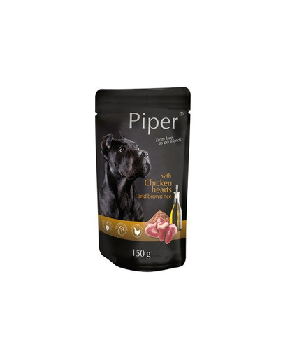 DOLINA NOTECI PIPER Hrana umeda pentru caini adulti, cu inimă de pui și orez 150 g