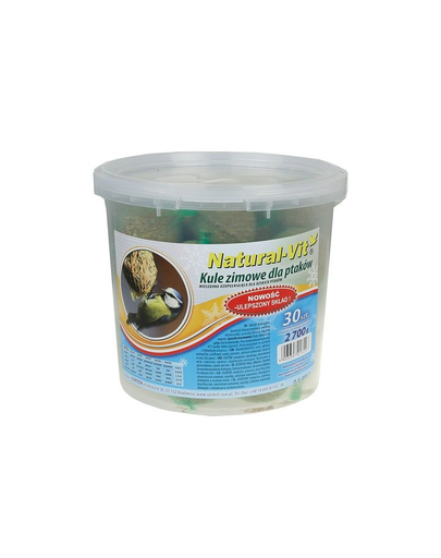 NATURAL-VIT Hrana pasari pentru iarna, 90g, găleată 30 buc.