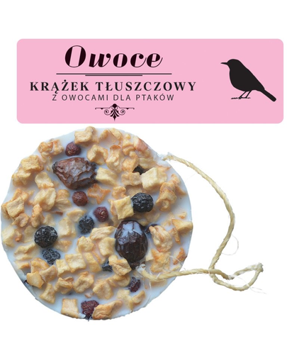 NATURAL-VIT Korona Natury, Hrana pasari, disc cu grasime si fructe, 130 g