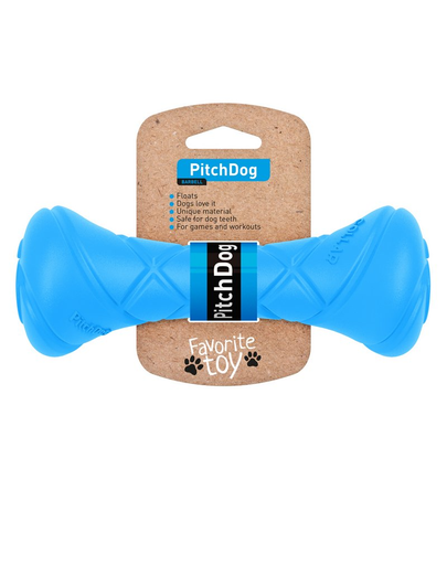 PULLER PitchDog Game Barbell jucarie pentru caini, albastru 7 x 19 cm