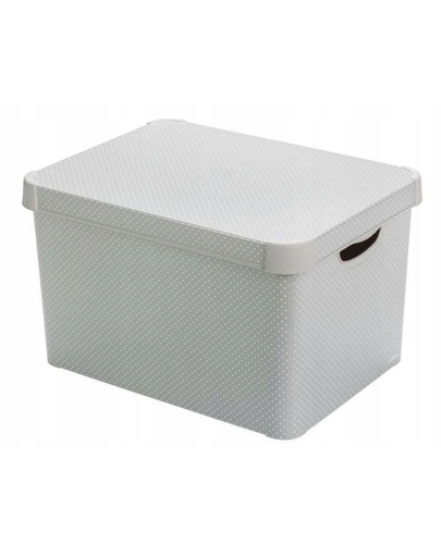 CURVER Deco Cutie depozitare cu capac Stockholm L Dots