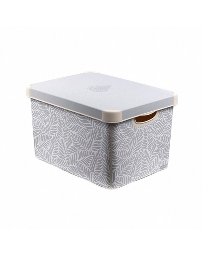 CURVER Deco Cutie depozitare cu capac Stockholm L Leafs