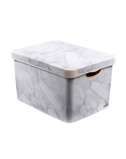 CURVER Deco Cutie depozitare cu capac Stockholm L Marble