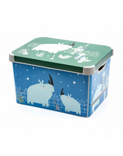 CURVER Deco Cutie depozitare cu capac Stockholm L Rhino