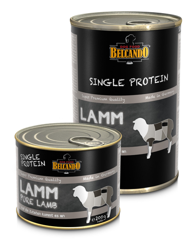 BELCANDO Single Protein hrana umeda pentru caini, cu miel, 200 g