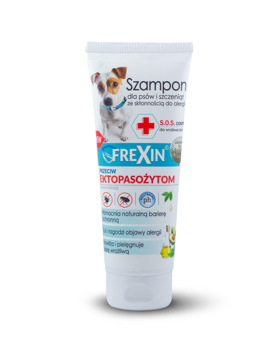 FREXIN S.O.S. CONTROL sampon pentru cainii cu piele sensibila, 220 g