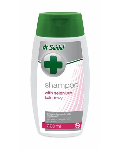 DR SEIDEL șampon seleniu câini anti-mătreață seboree 220 ml