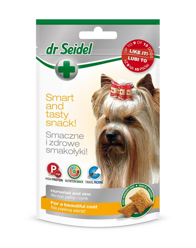 DR SEIDEL gustări câini piele și blană sănătoasă 90 g