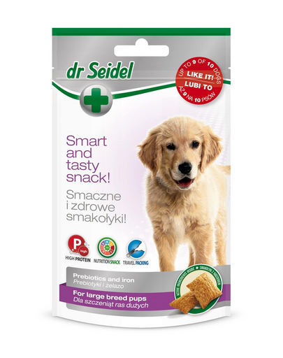 DR SEIDEL gustări căței rase mari digestie și dezvoltare 90 g