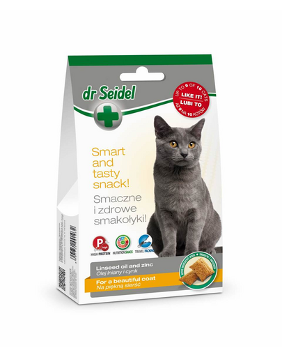 DR SEIDEL gustări pisici pentru piele și blană cu zinc 50 g