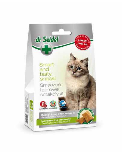 DR SEIDEL gustări pisici imunitate beta glucan și omega 3 50 g