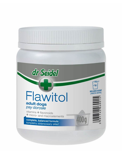 DR SEIDEL Flawitol câini adulți pulbere multivitamine 400 g