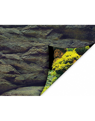 AQUA NOVA Fundal acvariu fata-verso, marime L, 100x50cm, roci / plante