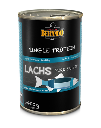 BELCANDO Single Protein hrana umeda caini adulti, cu somon 24x400 g