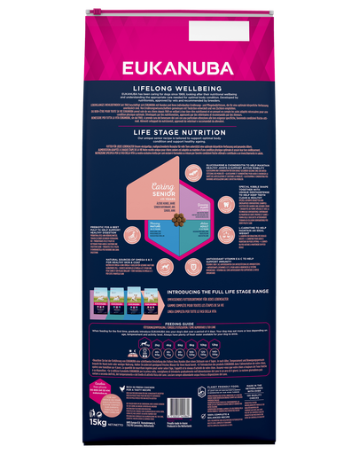 EUKANUBA Caring Senior Small Breed hrana uscata caini seniori talie mica, bogat in pui 15kg