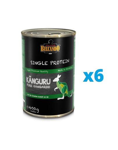 BELCANDO Single Protein hrana umeda pentru caini, cu carne de cangur 6x400 g