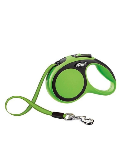 FLEXI New Comfort lesa automata cu sir pentru caini, verde, marimea L, 8 m