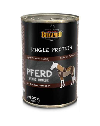 BELCANDO Single Protein hrana umeda pentru caini, cu carne de cal, 400 g