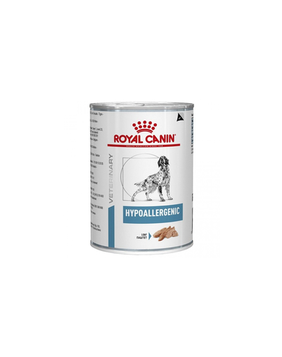 ROYAL CANIN Dog Hypoallergenic hrana umeda caini adulti cu reactii adverse la alimente 400 g