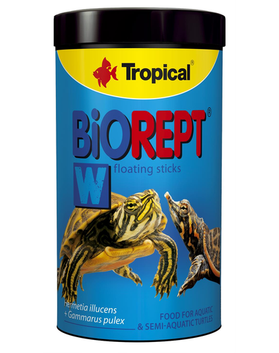 TROPICAL Biorept W hrana extrudata pentru broaste testoase 1000ml/300g