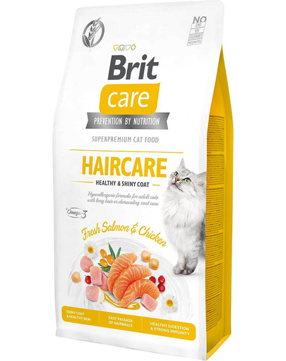 BRIT Care Cat Grain-Free Haircare hrana uscata pisici blana lunga cu ingrijire speciala 400 g